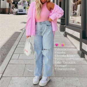 Show Me Your MuMu High Rise Light Blue Jeans